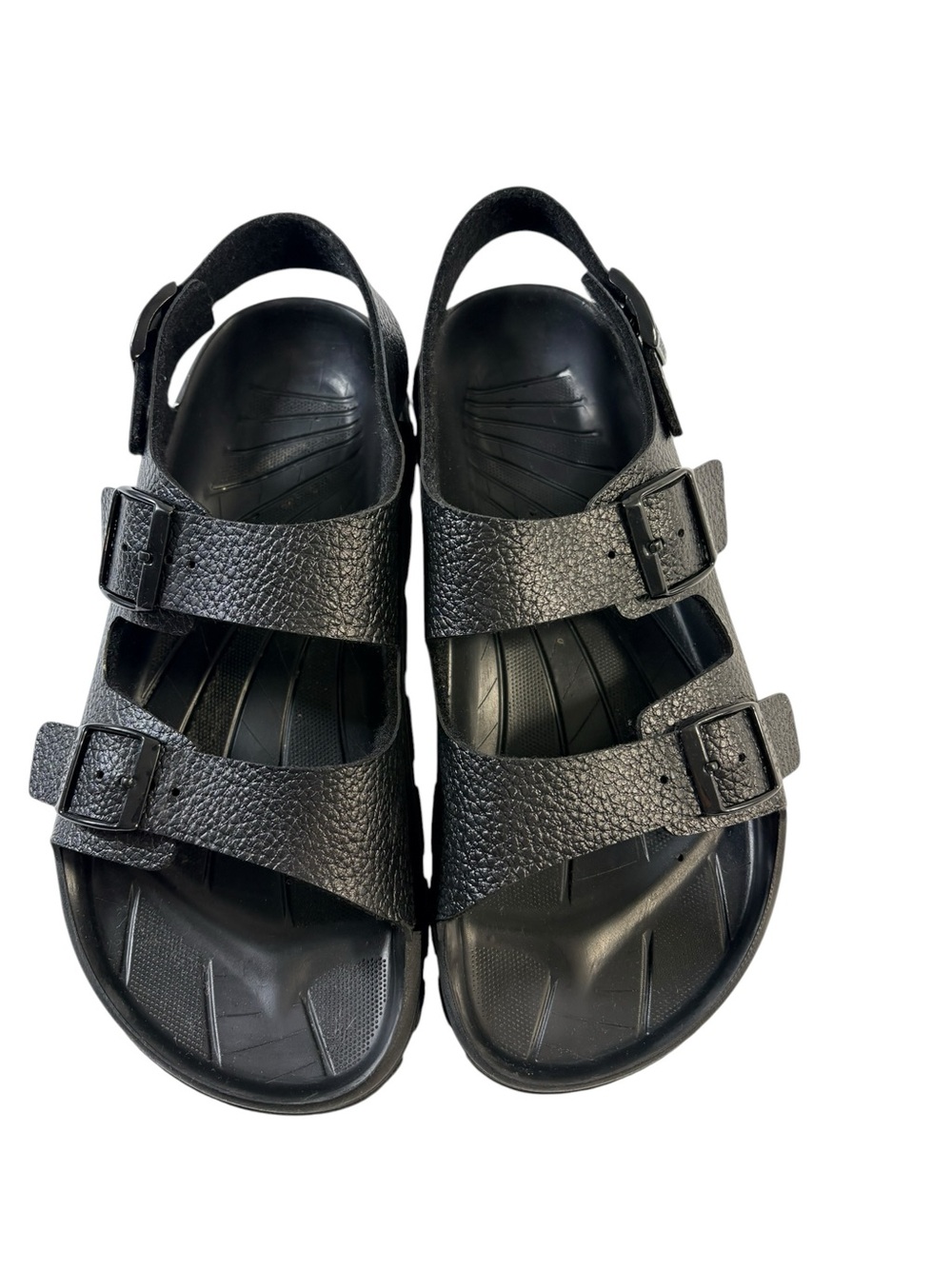Birki’s by Birkenstock Black Aruba Water Sandal Triple Strap Comfort Size 43/10